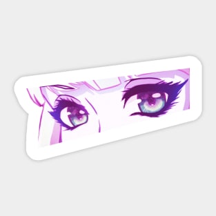 Anime Eyes (purple) Sticker